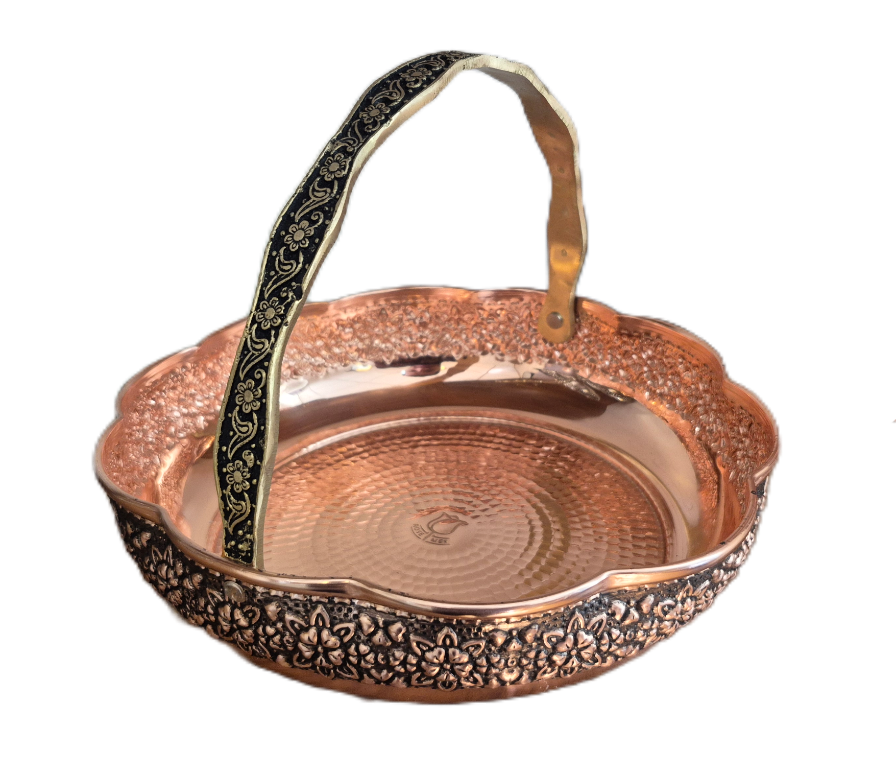 basket copper size 2 2 سبد مسی دسته دار زنجان سایز 3 رز گوهر | خرید و قیمت مس زنجان به قیمت کارگاهی | تولیدی رز مس