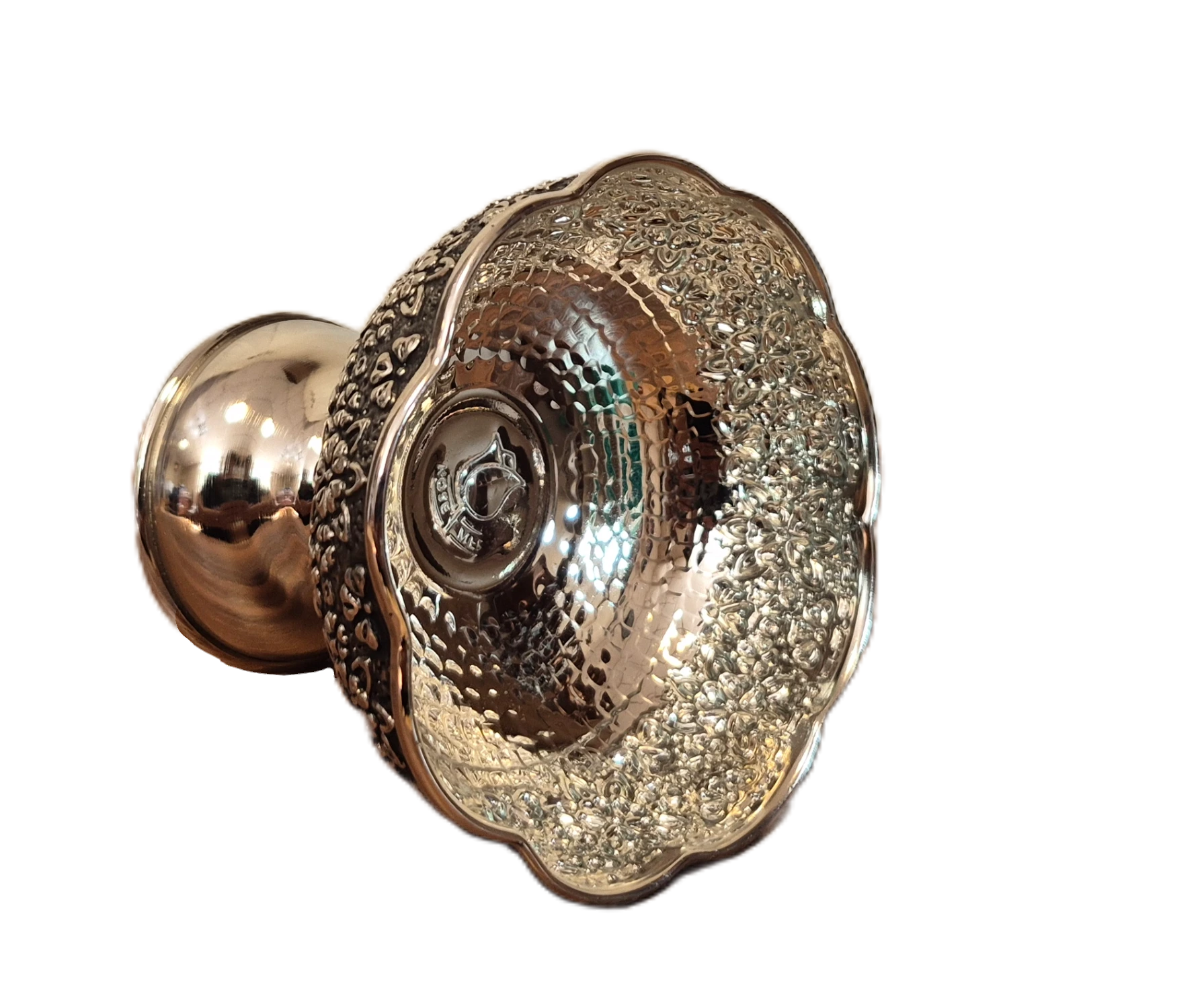 bastani khori 1 paye chrome 1 بستنی خوری کروم سایز 1 پایه دار رزگوهر | خرید و قیمت انواع ظروف مسی به قیمت کارگاهی | تولیدی رز مس زنجان