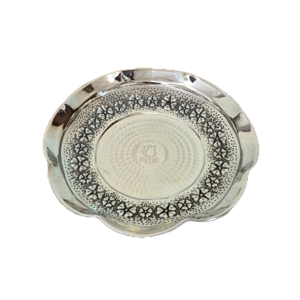 بشقاب مسی کروم رز گوهر | انواع ظروف مسی به قیمت کارگاهی | تولیدی رز مس زنجان