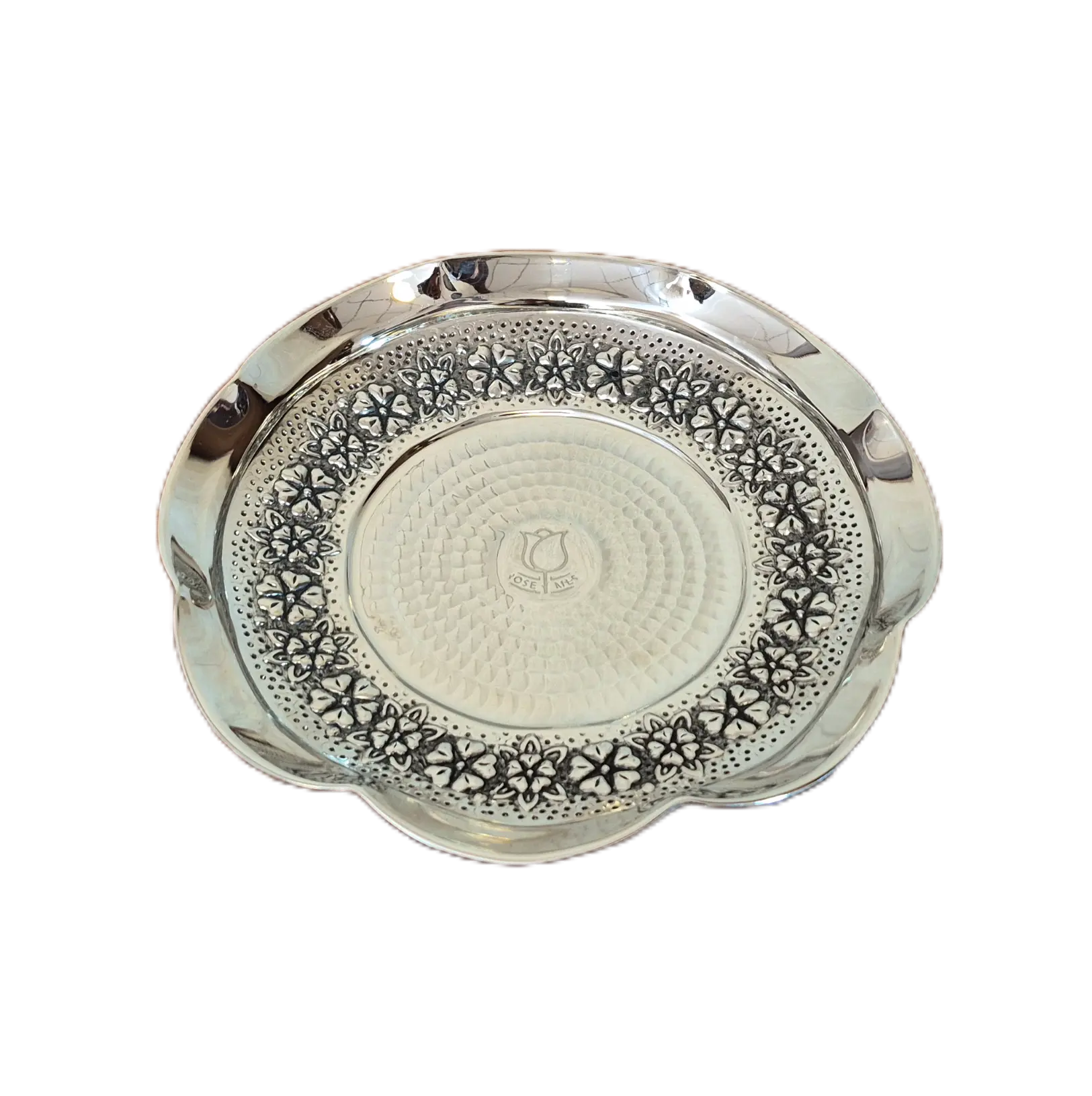 boshghab chrome 2 بشقاب مسی کروم رز گوهر | انواع ظروف مسی به قیمت کارگاهی | تولیدی رز مس زنجان