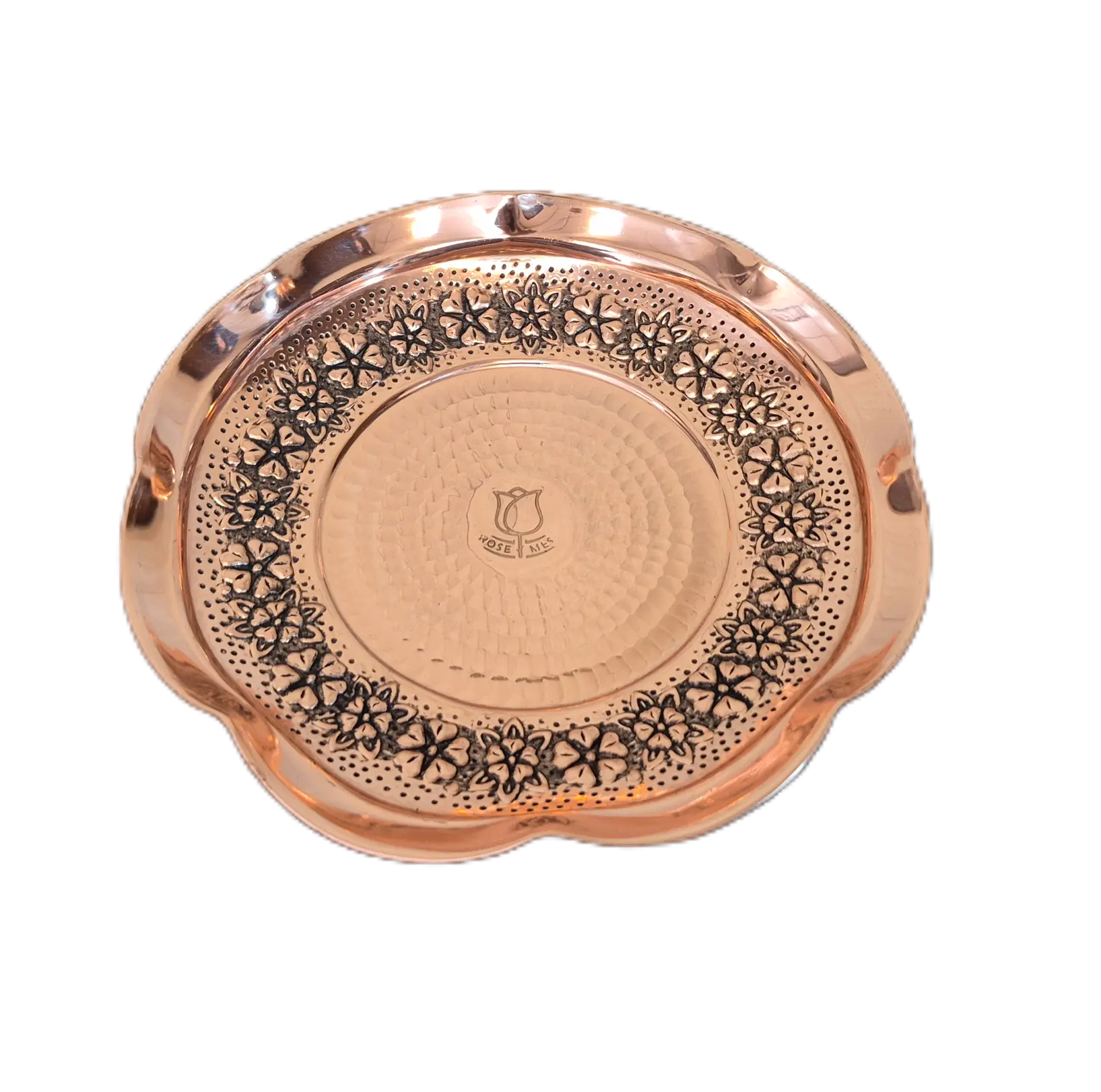 boshghab cooper 1 بشقاب مسی رز گوهر | انواع ظروف مسی به قیمت کارگاهی | تولیدی رز مس زنجان