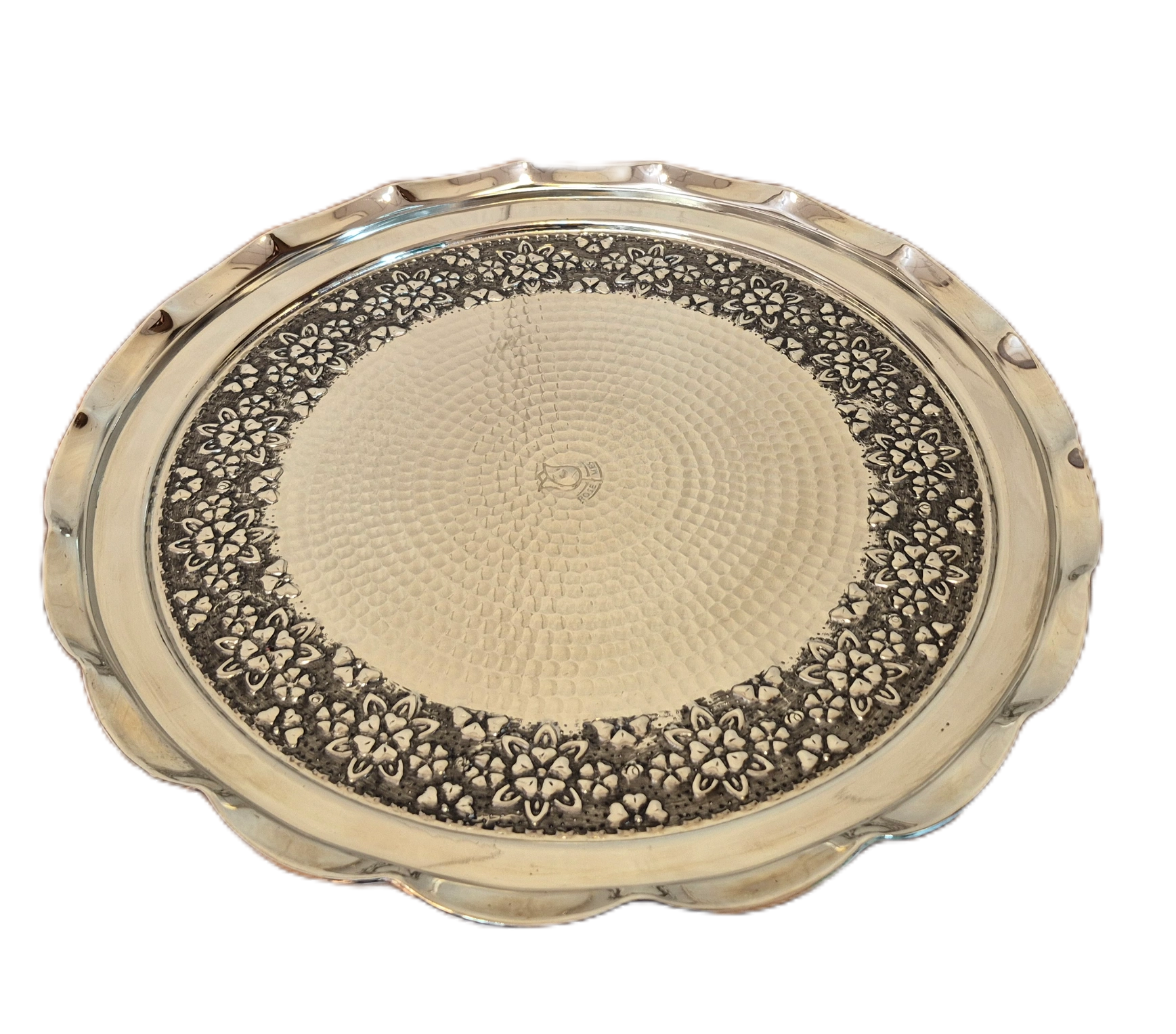 sini chrome 1 سینی کروم سایز 1 رزگوهر | انواع ظروف مسی به قیمت کارگاهی | تولیدی رز مس زنجان